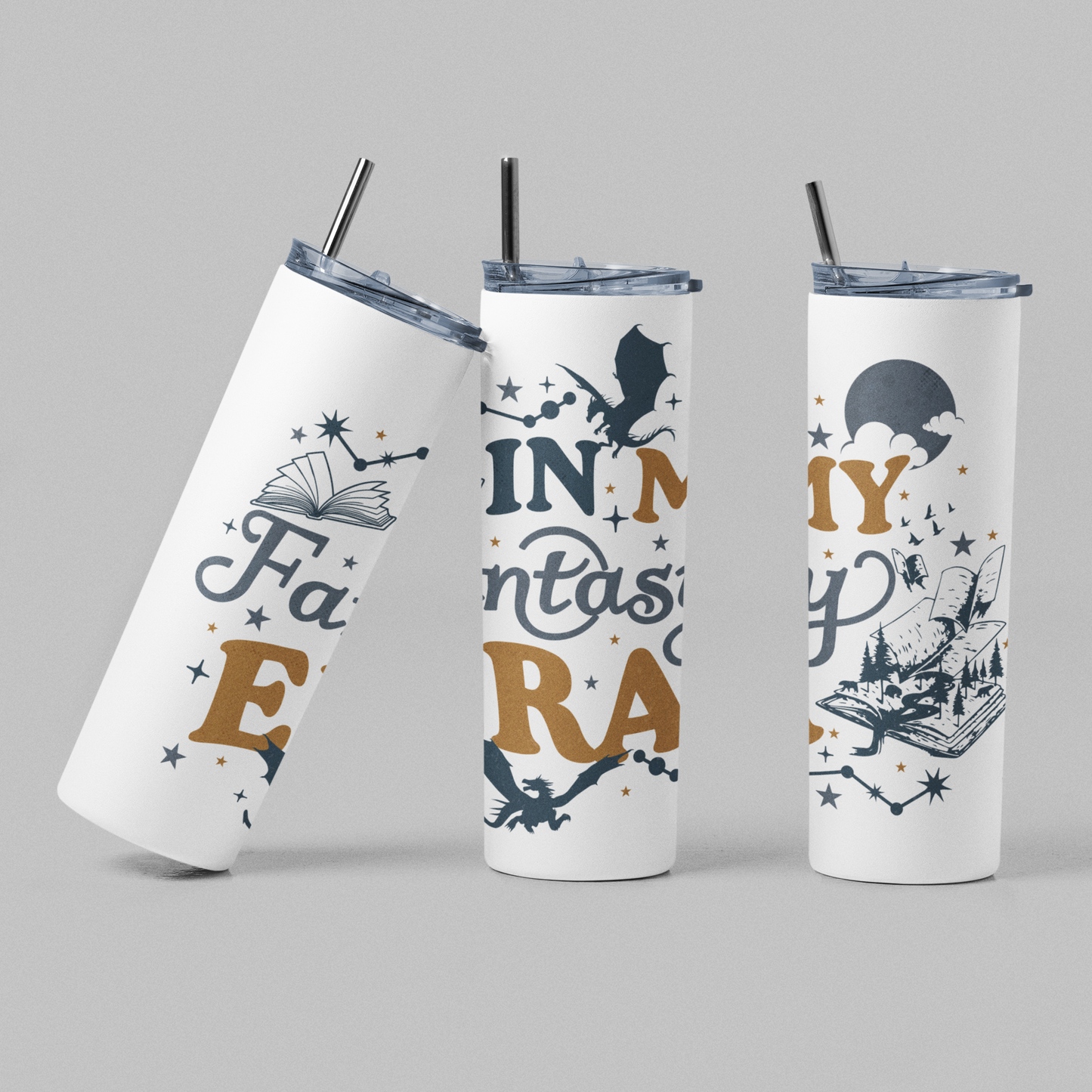 In My Fantasy Era Dragons Bookish Tumbler